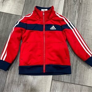 Adidas Red and Blue Kids' Track Jacket